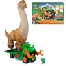 PAW Patrol: The Dino Movie Megasaurus Dino Vehicle Playset - 2.5 ft Large Inflatable Dinosaur, Rocky Action Figure, Cool Gifts for Kids, Toys for Boys, 3-4 Years Animals and Nature Fantasy Toy