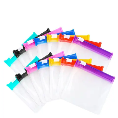 Clear Zipper Pill Storage Bag, 7 Counts/set Reusable Pill Organizer, Portable Pill Organizer Storage Bag for Travel, Home Organizer for Pill & Small Item,  Travel Accessories Healthcare Vitamin