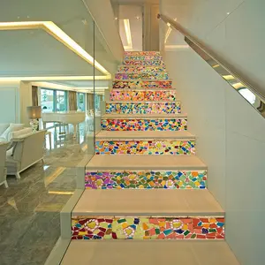 Stair Sticker, Self-adhesive Stair Sticker, Waterproof Removable Wall Sticker, Decorative Sticker for Home Living Room Bedroom