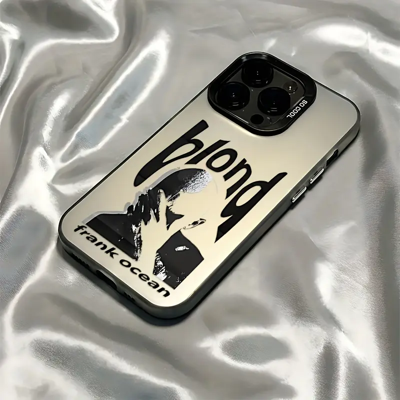 Singer Frank Blonde Oceans Protective Shockproof Plastic Smartphone Casing for iPhone 17,16E,16,15,14,13,12,11 Mini/Pro/Max,Air,X,XR,XS Max,8,7 Plus - Frosted Back Cover for Drop Protection, Mobile Phone Accessory
