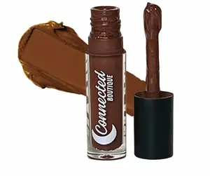 Connected Boutique - Downtown - Brown Bold Longwear Liquid Lipstick – Transfer‑Proof Matte