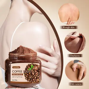 350g Sadoer Coffee Exfoliating Body Scrub, Cleanses Skin, Removes Dead Cells, Softens and Smooths, Ideal for Daily Use