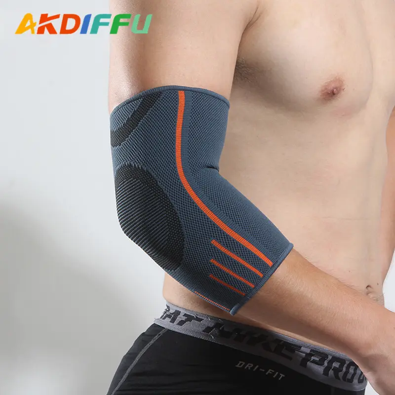 Knitted elbow pads Thickened anti-collision basketball arm guards Football volleyball roller skating elbow guards