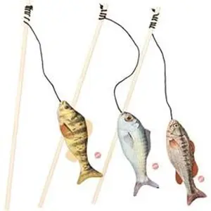 Ethical 52118 Gone Fishin Teaser Wand Cat Toy - Assorted Color, Pack of 48
