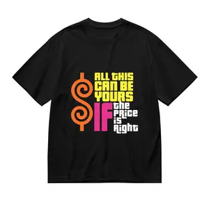 "All This Can Be Yours If The Price Is Right" Retro Quote T-Shirt, Colorful 90s Game Show Inspired Cotton Tee, Casual Streetwear Top for Men Women