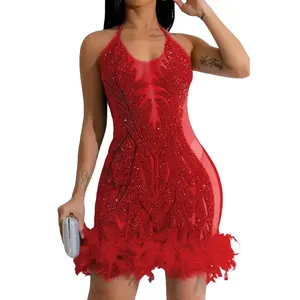 Dazzling Turquoise Rotate Carmina Dress