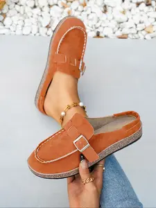 Elegant Fashion Women's New Platform Slip-On Boots, Comfortable Soft Rubber Sole, Perfect for Spring/autumn, Home, Walking, Commuting