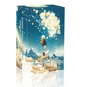 The Petal Sky, 78 Tarot Cards with Guidebook, Petal Theme Design, Card Games, Divination Tools, 12*7cm, 14+