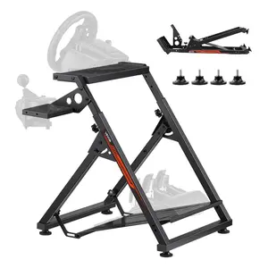 VEVOR Racing Wheel Stand, Adjustable Foldable Simulator Stand for Logitech G923 G920 G29 G27, Thrustmaster T300RS TX F458 T500RS T3PA - PRO(F1/GT) Gaming Cockpit, Pedals Simulator NOT IncludedVEVOR Super Brand Day
