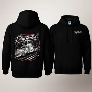 Stay Loaded Chrome Semi Truck Hoodie, Truck Driver Hoodie USA, Big Rig Hoodie Men Women, Trucker Hoodie, Truck Life Apparel, American Trucker Clothing, Black Workwear Hoodie