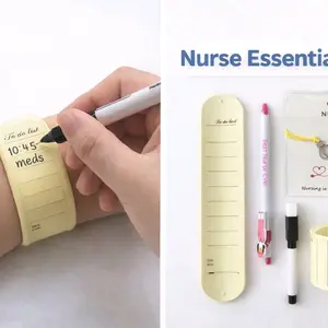 Nursing Gift Set: Silicone Memo Wristband & Nurse Pen RN Graduation Appreciation Gift for Nurses Practical Meaningful.