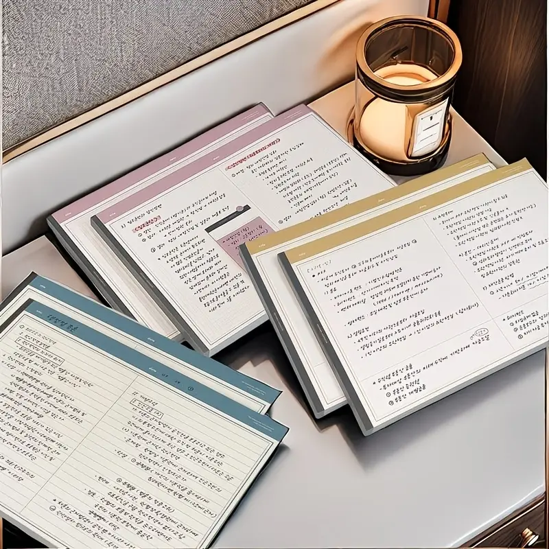 3 Pack B5 Grid Notebooks - 20 Tear-Out Sheets Each, Premium Durable Paper, Minimalist Instagram-Inspired Design, for Students & Office Task Management