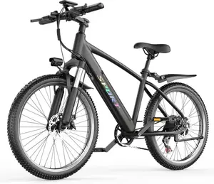Pikabike F28 Pro 1500w Off-Road Electric Bike 30-70 Mile Range,48V 10Ah Removable Battery, 26" All-Terrain Tires, Front Fork Shock Absorption, Smart Color Screen, Dual Disc Brakes Adult Mountain Bike