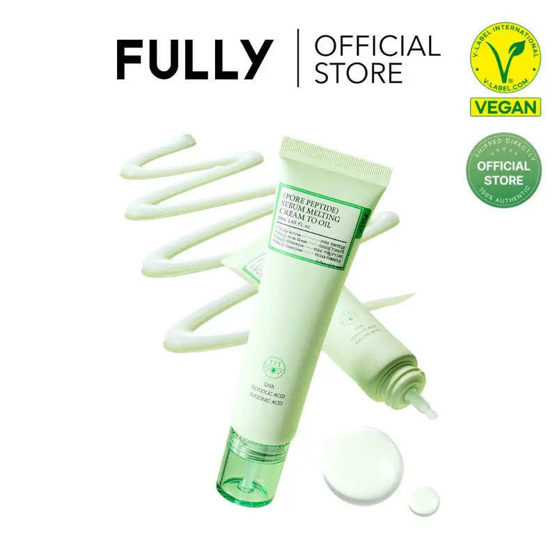Official Pore Sebum Melting Cream-to-Oil Facial Cleanser, 50ml (1.69 fl.oz) Korean Skincare for Oily Skin - Blackhead Melting, Pore Refinement Treatment, Cleansing