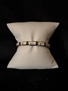 Centric Statement Bangle in Black