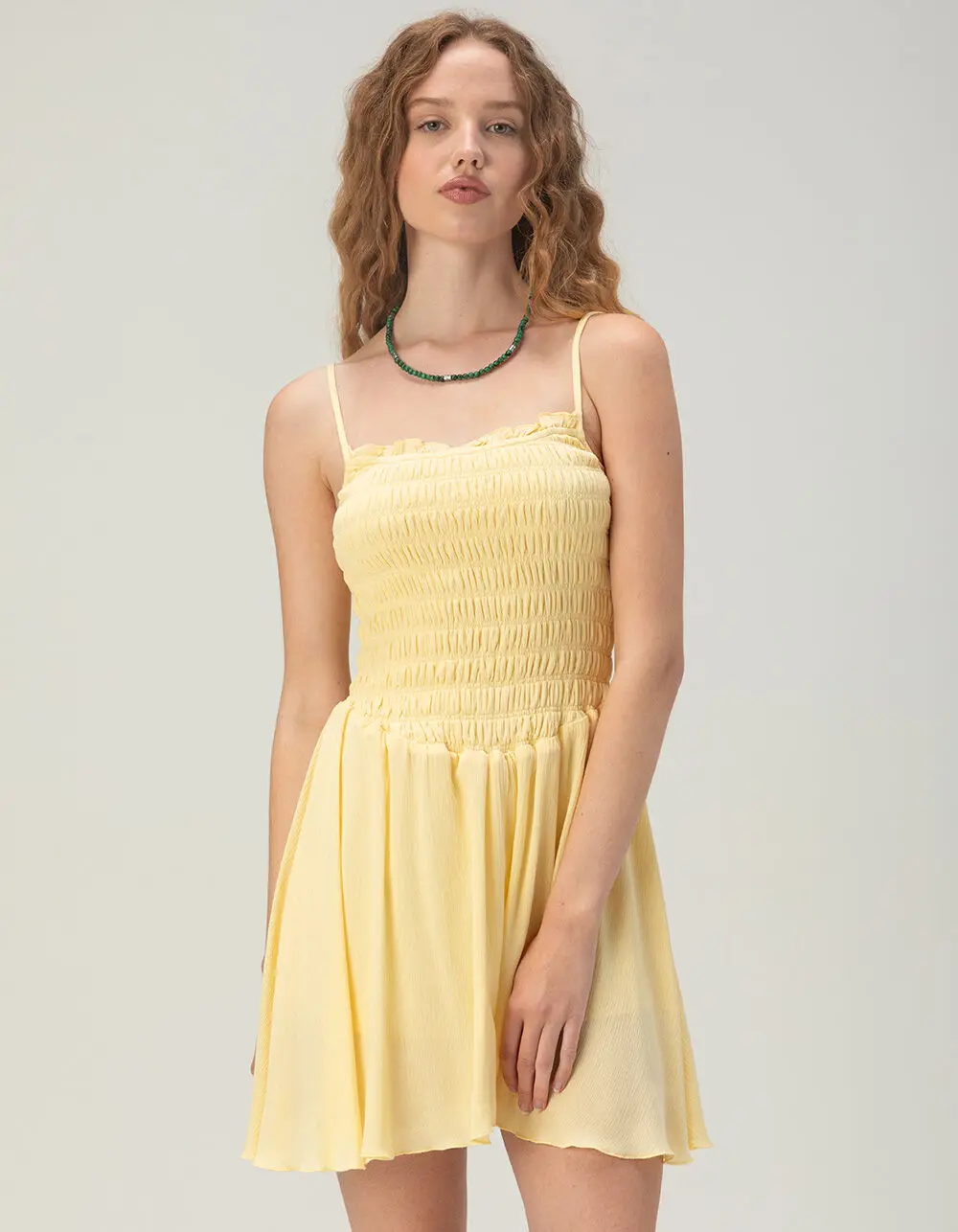 RSQ Womens Smocked Open Back Dress