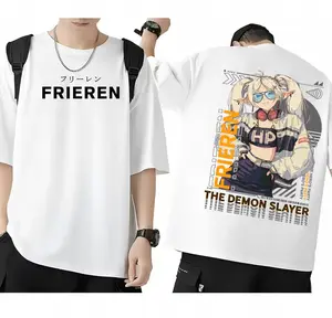Fern Frieren- Beyond Journey’s End Anime Double Printed Vintage Tee Unisex Oversize Anime Manga Heavyweight Cotton T-shirt, Gift For Anime Fan, Anime Lover