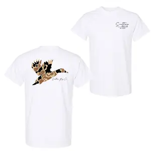 Southern Boy Camo Duck Two-Sided T-Shirt, Vintage Hunting Graphic Tee, Local Outfitters Style Shirt, Unisex Outdoor Gift for Men and Women