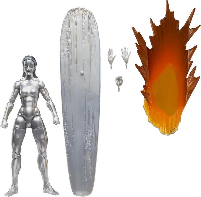 Marvel Legends Series Silver Surfer, The Fantastic Four: First Steps Movie Collectible 6 Inch Action Figure Toy