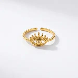 Evil Eye Gold Ring