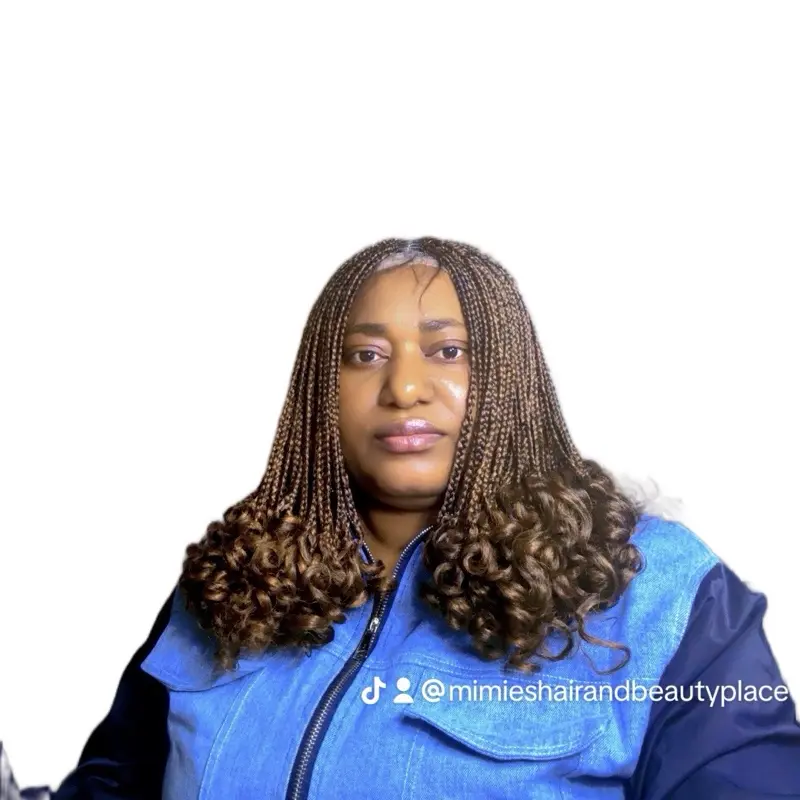 4x5 Closure Lace Braided Wig with Natural Look and Comfortable Fit for Everyday Wear