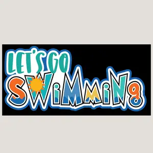 Let's Go Swimming sticker