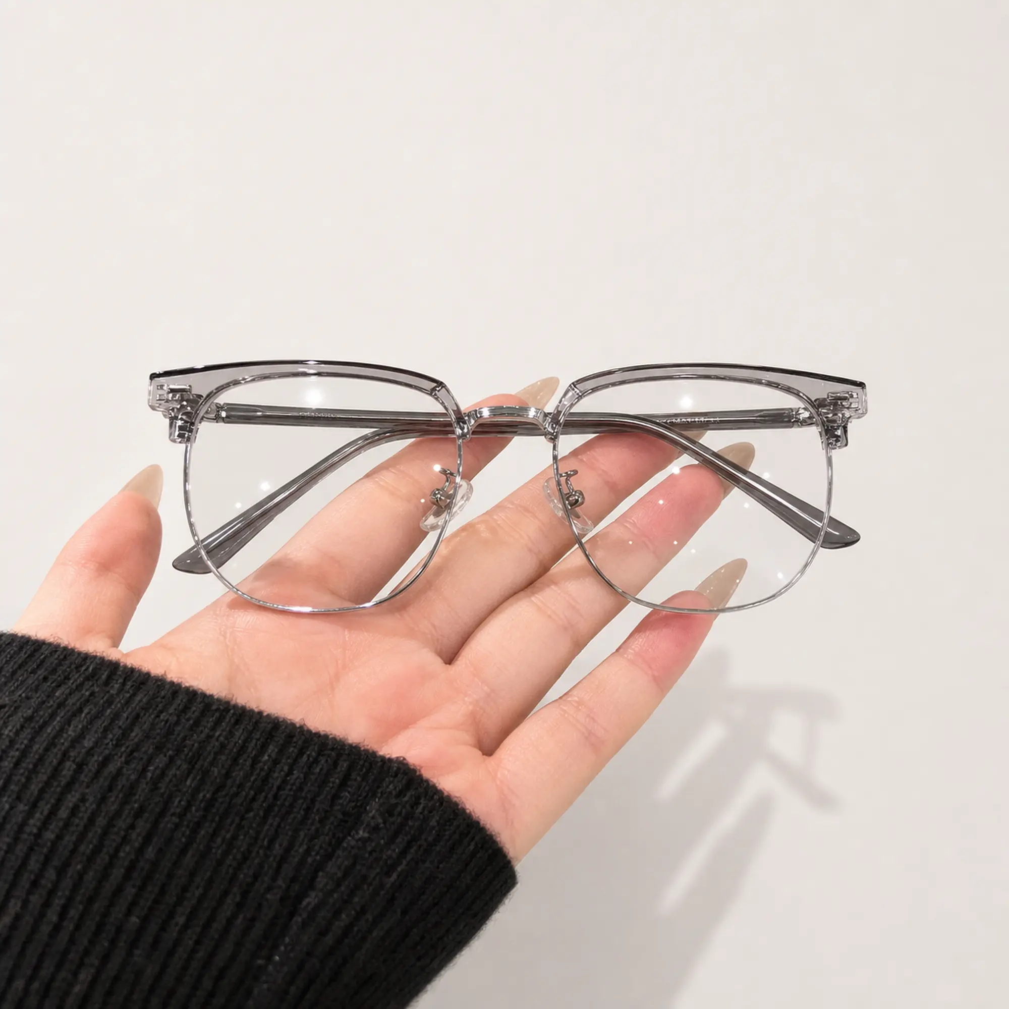 Crystal Glasses For , Flattering Y2K Style, Anti-Gla glasses bundle sold on Temu United States main image 4