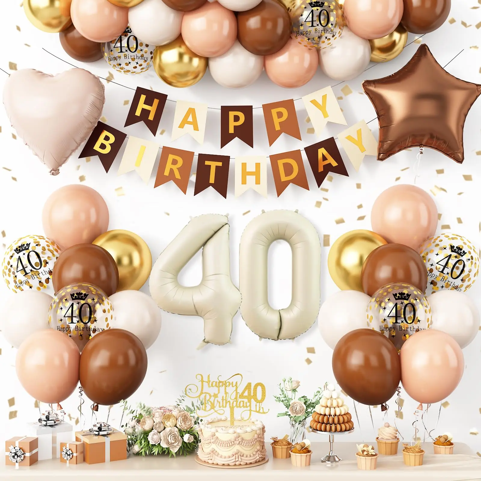 40th Sand White Brown