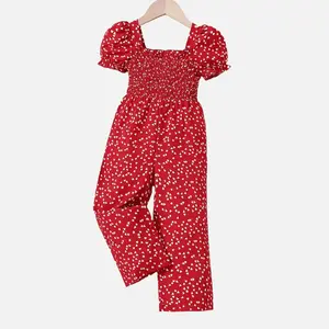 Fun & Fashionable Bubble Sleeves Pant Jumpsuit