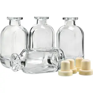 4Pack 150ml Reed Diffuser Sets   Accessories Decorative Bottles Oil Dispensing Bottles   Liquid Bottling Bottle DIY Empty Bottle Glass Jar