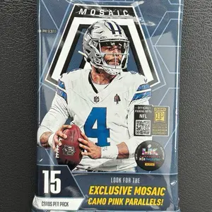 2025 NFL Panini Mosaic Football 15 card Fat Pack (Ship or Rip)