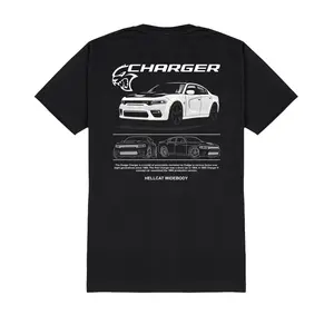 Dodge Charger SRT Hellcat Widebody Muscle Car Graphic Unisex T-shirt Sweatshirt Hoodie 2 Sided