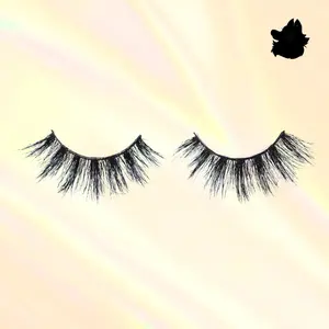 Suze 18mm Open Eye Dense Glue On Lash Dramatic 3D Mink Reusable Up To 20 Times With Free Spoolie Included In LoboLashes Case