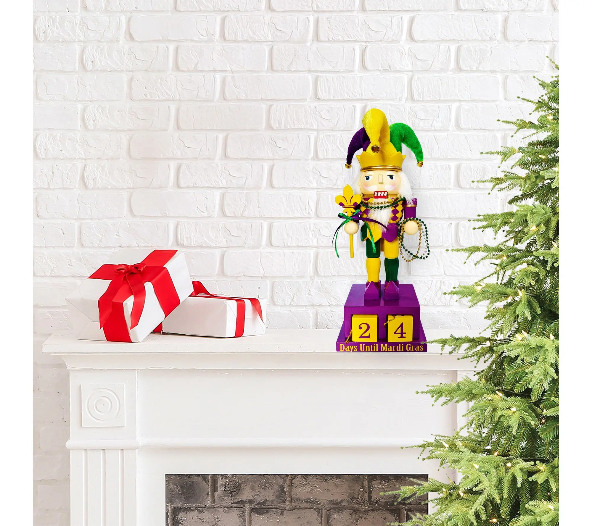 Santa's Workshop 10" Days Until Mardi Gras Nutcracker Santa's Workshop 10" Days Until Mardi Gras Nutcracker