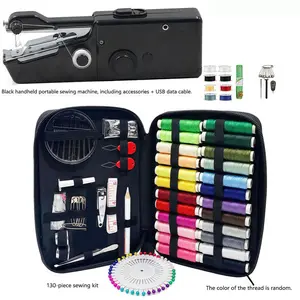 Portable Electric Sewing Machine with Storage Bag, Mini Handheld Sewing Machine, Household DIY Clothing Sewing Machine, Home Sewing Machine, Sewing Supplies, Sewing Supplies Crafts, Portable Sewing Machine with Accessories
