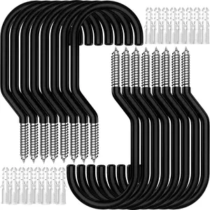 16-Pack Heavy Duty  Hook, Loading Capacity 100 LBS, 6 inch,  Hooks for Garage Wall and Garage Ceiling