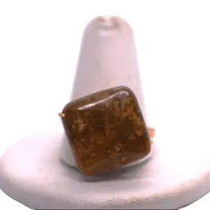 Earth Stone Wire Wrapped Ring