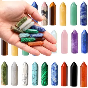 20 PCS Crystals Stones Sets Wands Randomly Wands Bulk Pocket Amethyst Energy Balancing Meditation Decoration Christmas Gift
