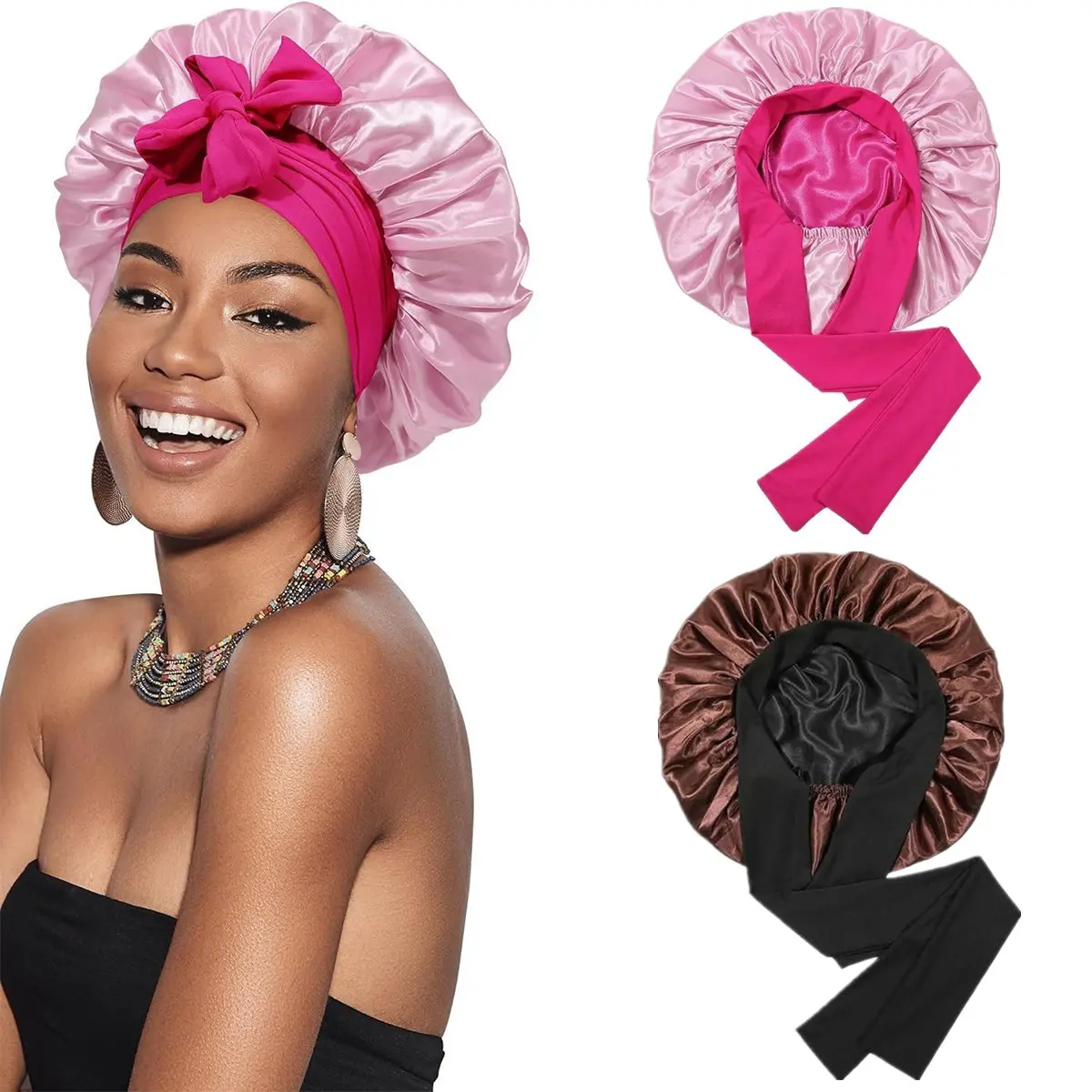 2PC(1PC Black+brown & 1PC Rose Red+Skin Powder)