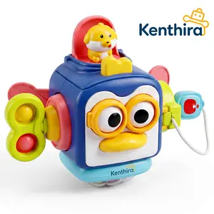 Kenthira Toys for 1 Year Old Boy, Busy Cube Montessori Toys for 1+ Year Old,Sensory Toys for Toddlers 1-3,Fine Motor Skills Educational Toys,Birthday Gift for Baby Aged 6, 9, 10, 12, 18 Months