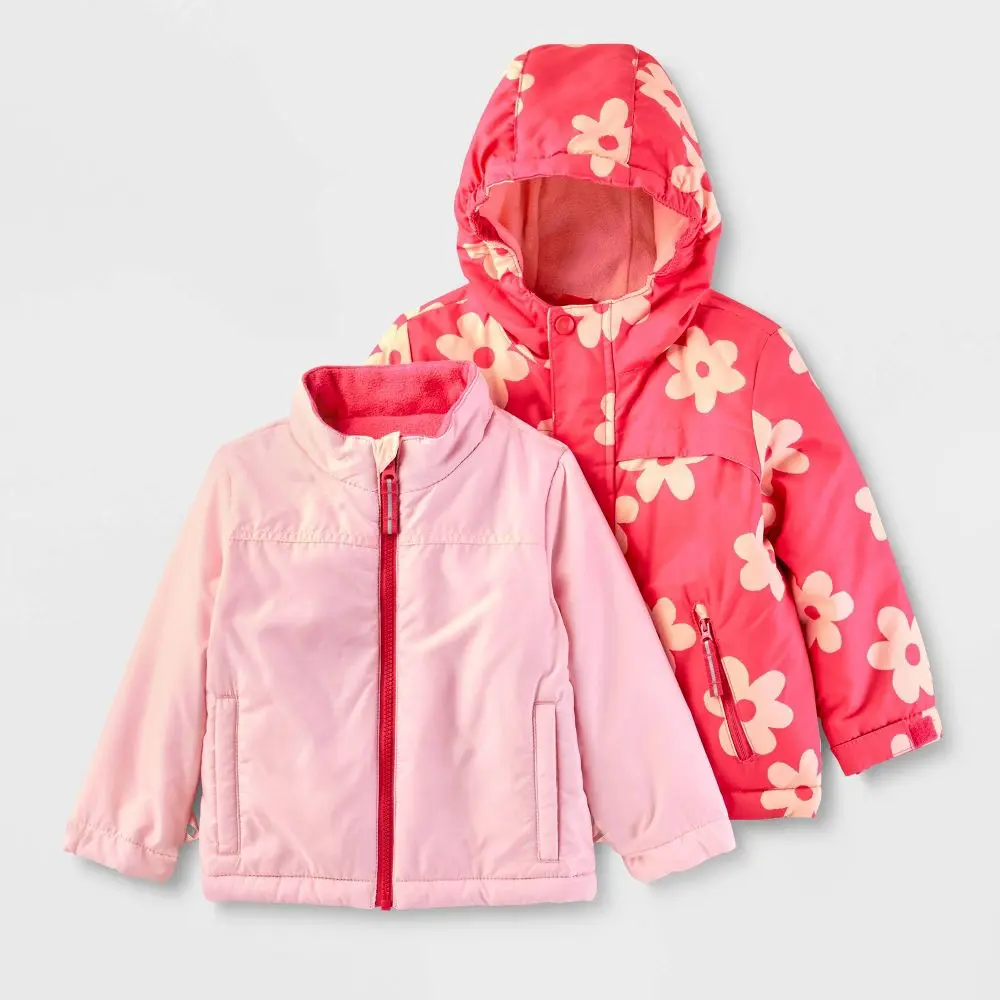Cat & Jack Baby 3-in-1 Snowplay Jacket Attached Hood Adjustable Cuffs