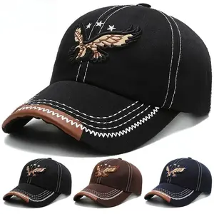 Eagle Embroidery Baseball Cap – Vintage American Style Maxed Out! Multiple Colors, Tough Trendsetters Slay the Street