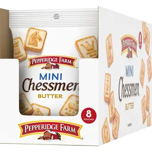 Pepperidge Farm Chessmen Minis Butter Cookies, 8 Snack Packs, 2.25-oz. Each (Pack of 8)