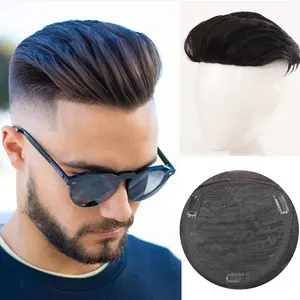 Instant Hairline Fix! Men’s Undetectable Hair Topper, Natural Black, Clip-On for Receding Hairline, Easy Daily Wear,hairlossolution,thickerhair