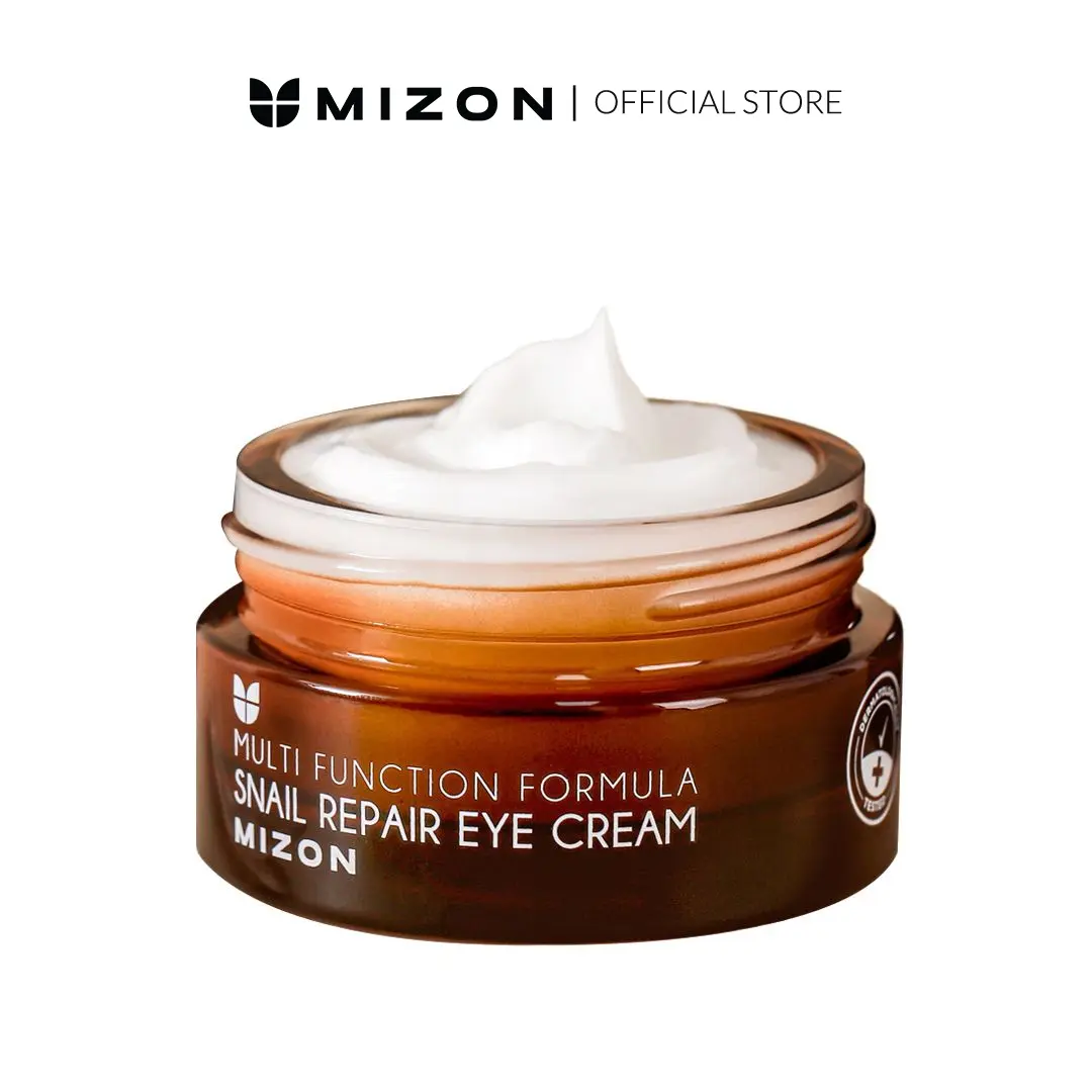 MIZON Snail Repair Eye Cream – Korean Snail Mucin Eye Treatment for Wrinkles, Fine Lines & Hydration (0.84 oz)