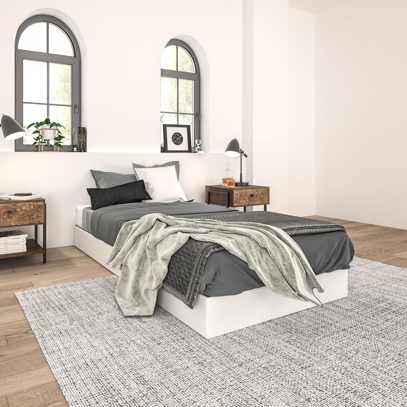 Edenza-Queen Box Spring 7 Inch, Heavy Duty Mattress BoxSpring Foundation, Sturdy Queen Box Springs for Bed with Fabric Cover Set, Easy Assembly, Noise Free