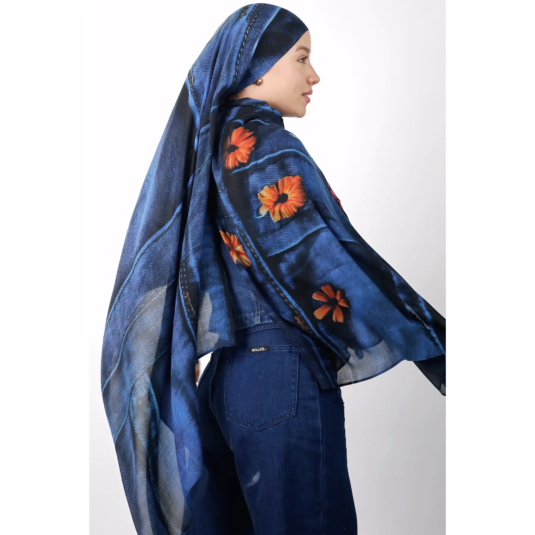 Vintage Denim Modal Print