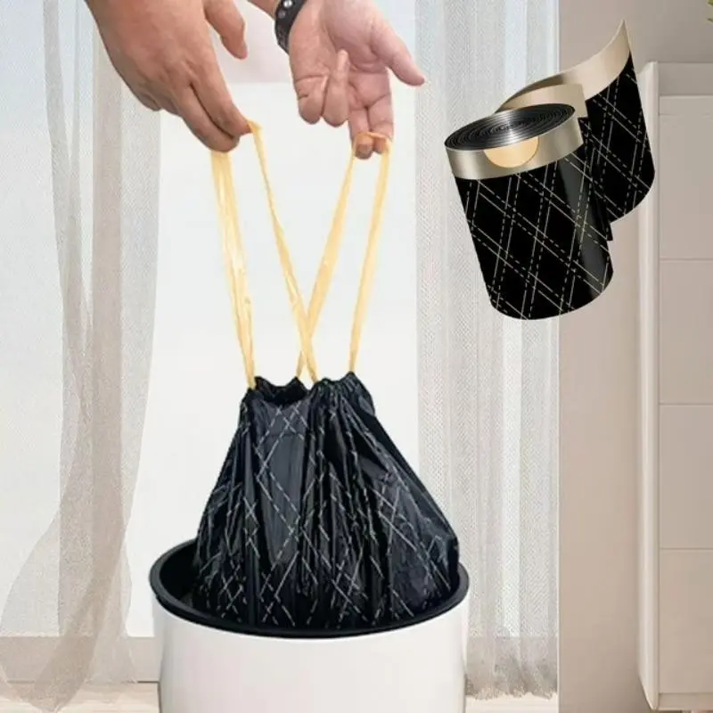 20 Gallon Large Capacity Drawstring Trash Bags, 100 Count, Thick Kitchen Trash Bags, Home Office Light Duty, Outdoor Lawn Leaf Bags, Drawstring Bin Bags