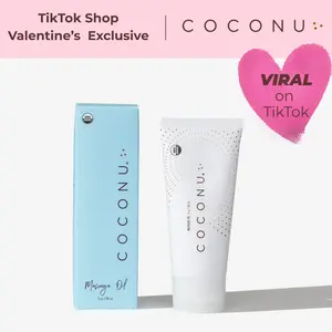 Coconu Massage Oil - 100% Natural & Organic Ingredients - Hypoallergenic & Silicone Free - Unscented Moisturizer for All Skin Types - 3 oz