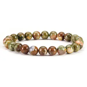 Cherry Tree Collection | Stretch Bracelet | 8mm Beads (Rhyolite A)